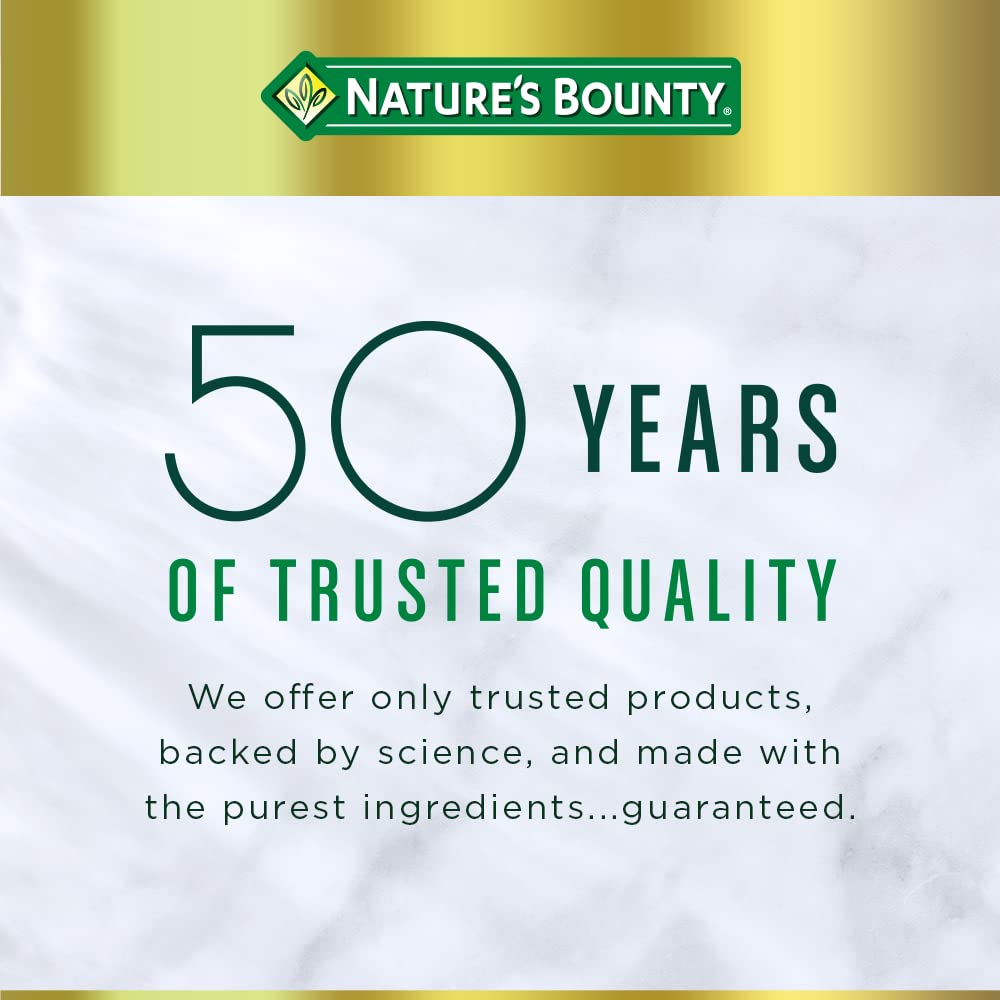 Two packs of Nature's Bounty Zinc 50 mg Caplets - 100 count each