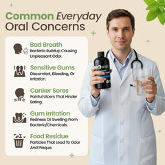 Fennel oil mouth wash formula with organic ingredients.
