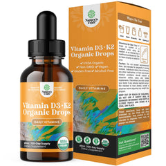 Bottle of Natures Craft Vitamin D3 with K2 liquid drops