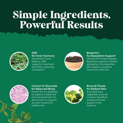 Natures Craft DIM with broccoli extract visual emphasizes added phytochemicals.