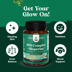 Natures Craft DIM with broccoli extract visual emphasizes added phytochemicals.