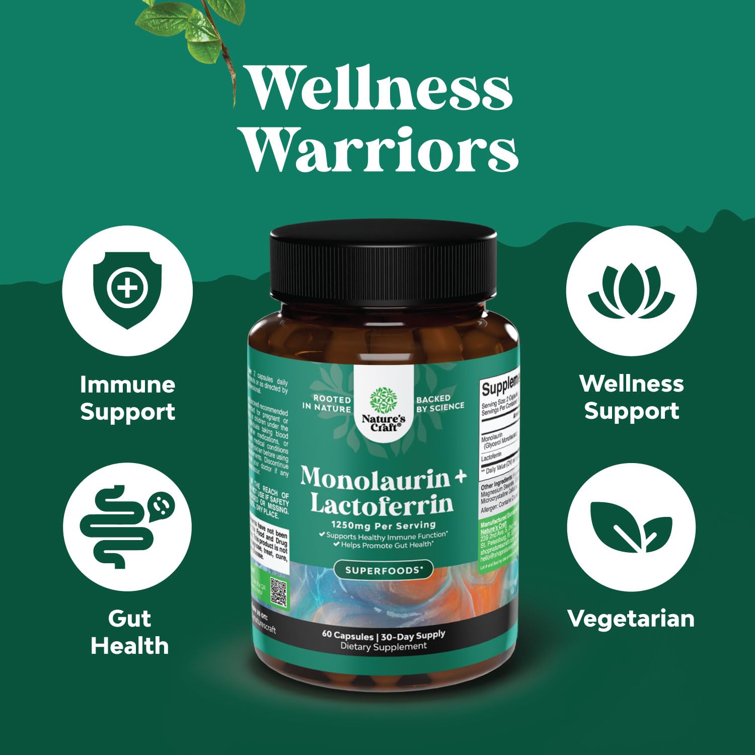 Vegetarian capsules and packaging