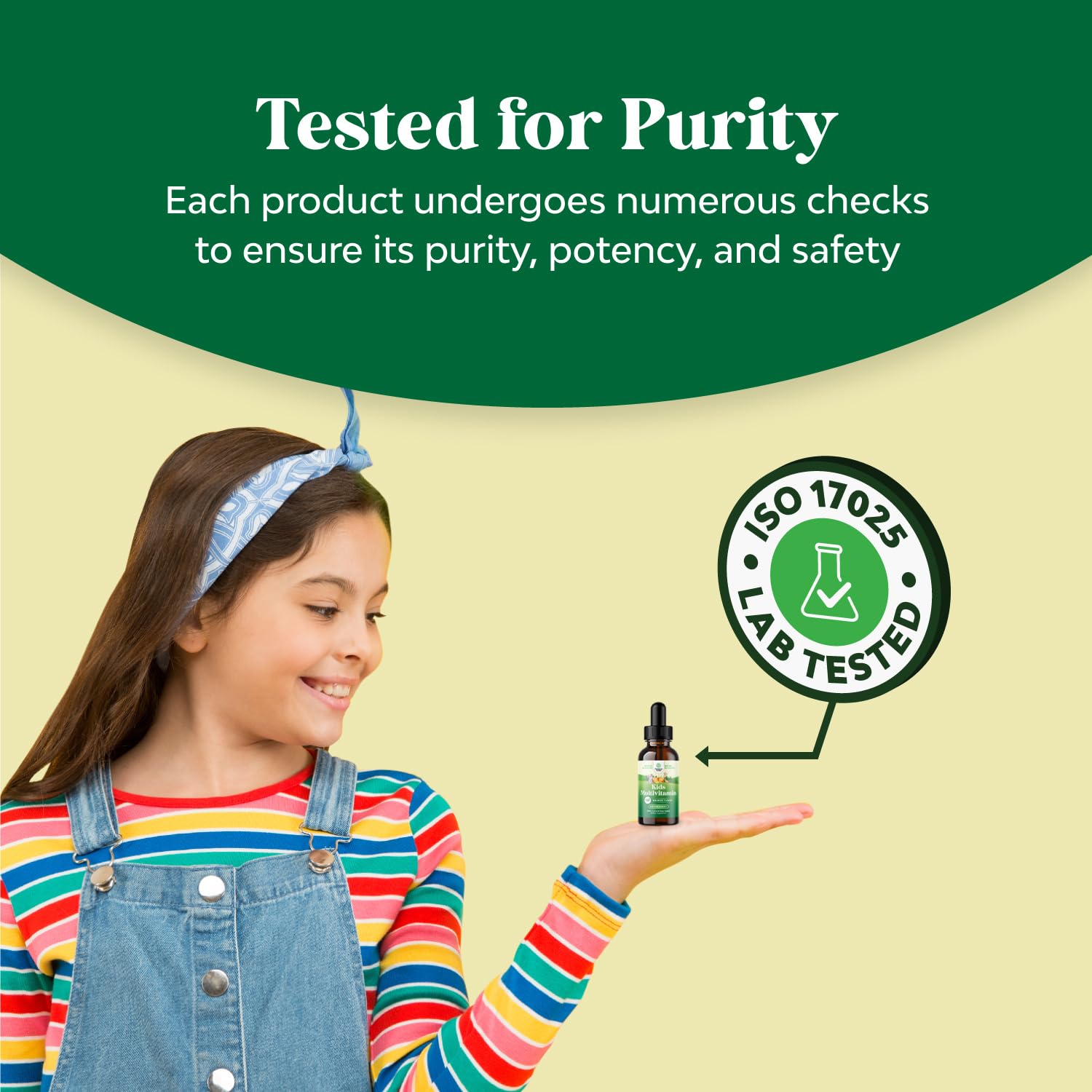 Natural fruit flavor concept and kid-friendly branding for the multivitamin