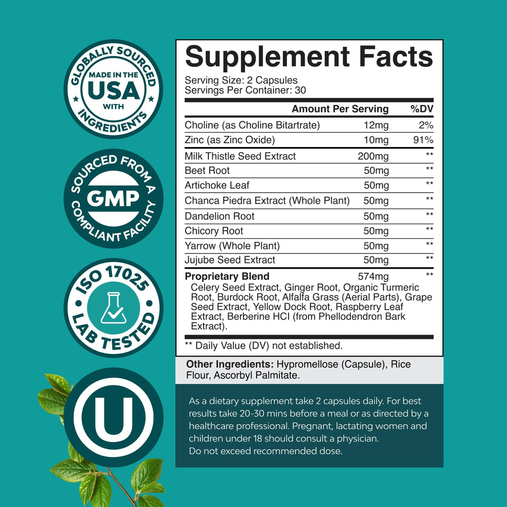 Natures Craft milk thistle capsules support healthy liver function and overall wellness