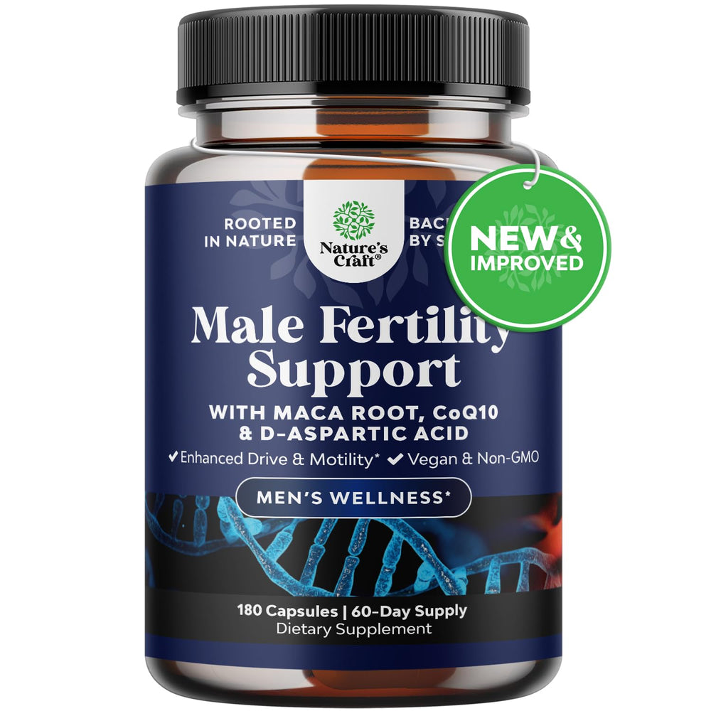 Natures Craft Pre Conceive bottle front for men's reproductive support on your journey to fatherhood.