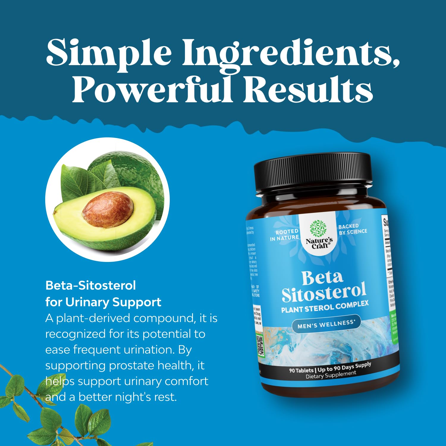 Product packaging highlighting prostate health support