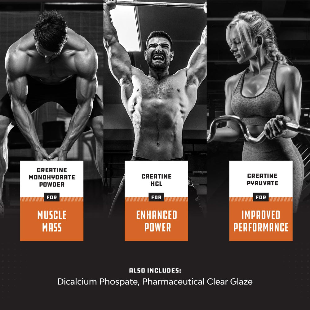 Athlete in gym using creatine supplement for performance