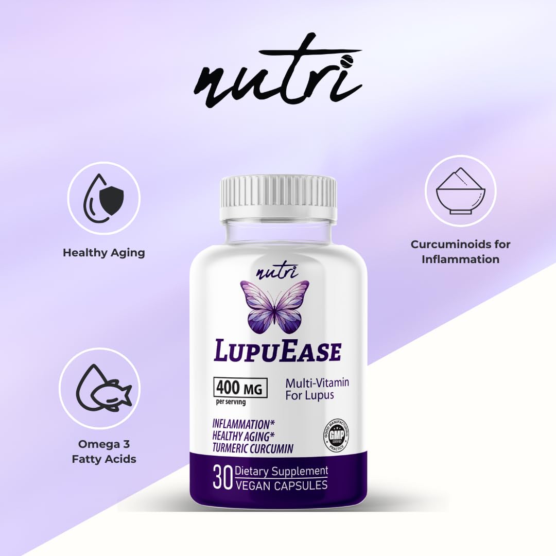 Nature's Fusions LupuEase capsules for everyday intake.