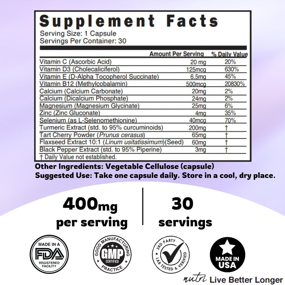 Nature's Fusions LupuEase curcuminoids turmeric blend for potential anti-inflammatory support.