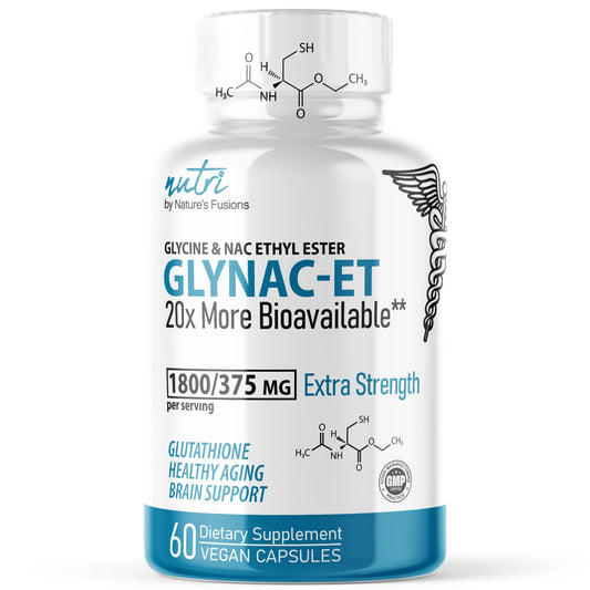 Nature's Fusions NAC Ethyl Ester + Glycine bottle front