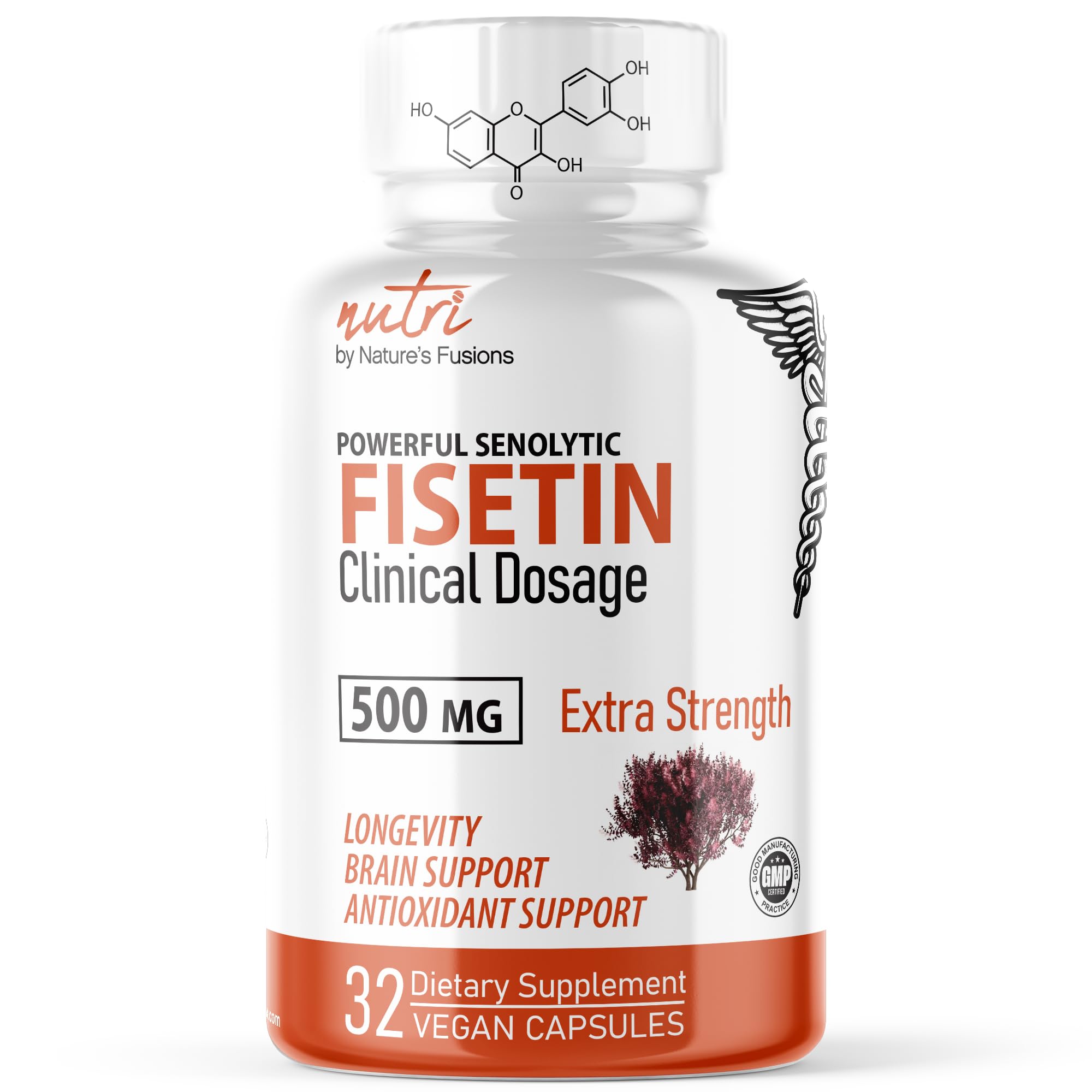 Nature's Fusions Nutri Fisetin 500mg 32-count bottle