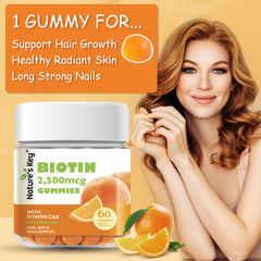 Illustration of healthy hair, nails, and glowing skin
