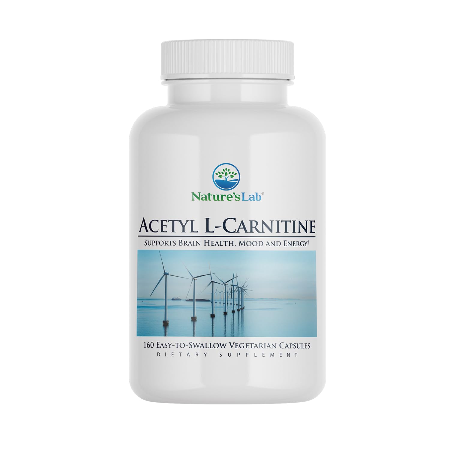 Nature's Lab Acetyl L-Carnitine bottle label