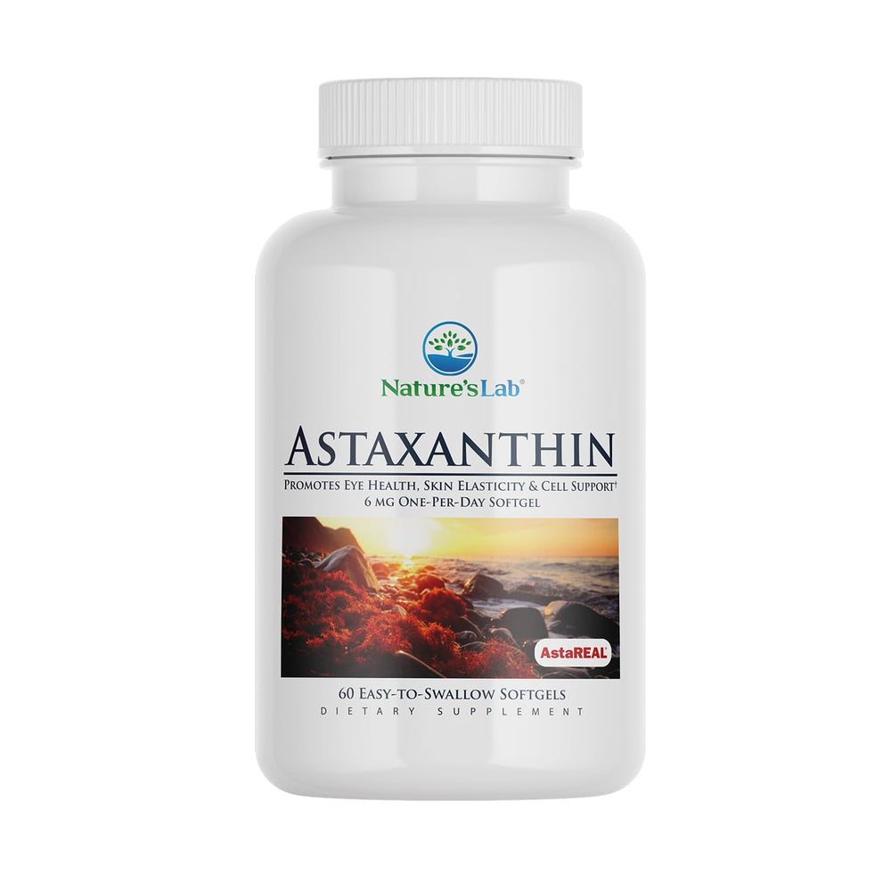 Nature's Lab AstaREAL Astaxanthin bottle with 60 capsules