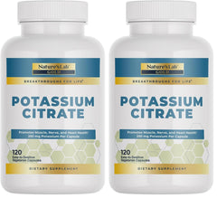 Nature's Lab Gold Potassium Citrate bottle with 120 capsules