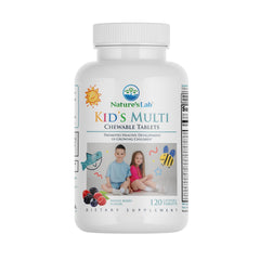 Nature's Lab Kids Multi Vitamin bottle with mixed berry flavor for ages 2+