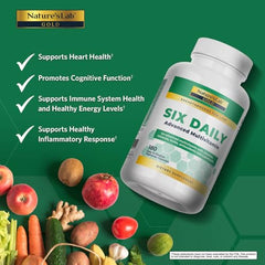 Nature's Lab Six Daily Advanced Multivitamin label with ingredients