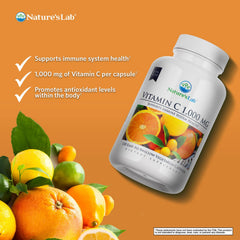 Close-up of vitamin C capsule
