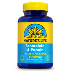 Nature’s Life Bromelain & Papain bottle