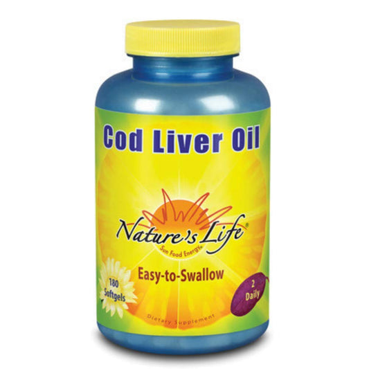 Nature's Life Cod Liver Oil Concentrate bottle 180 count