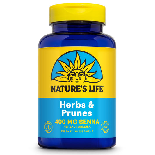 Nature's Life Herbs & Prunes bottle packaging
