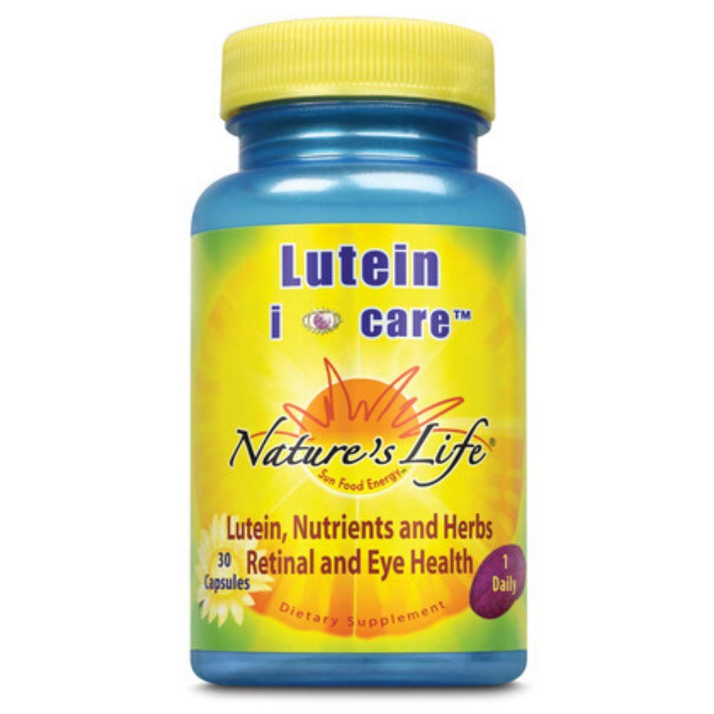 Nature's Life Lutein i Care 30-count bottle