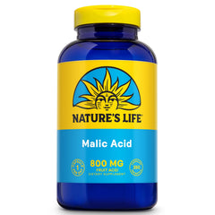 Nature's Life Malic Acid 800 mg bottle with 250 servings