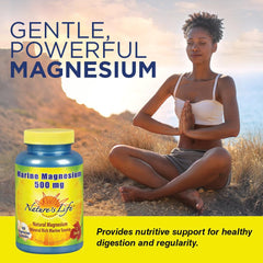 Ingredients for Nature's Life Marine Magnesium 500mg