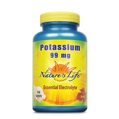 Nature's Life Potassium 99 mg bottle, 250 count