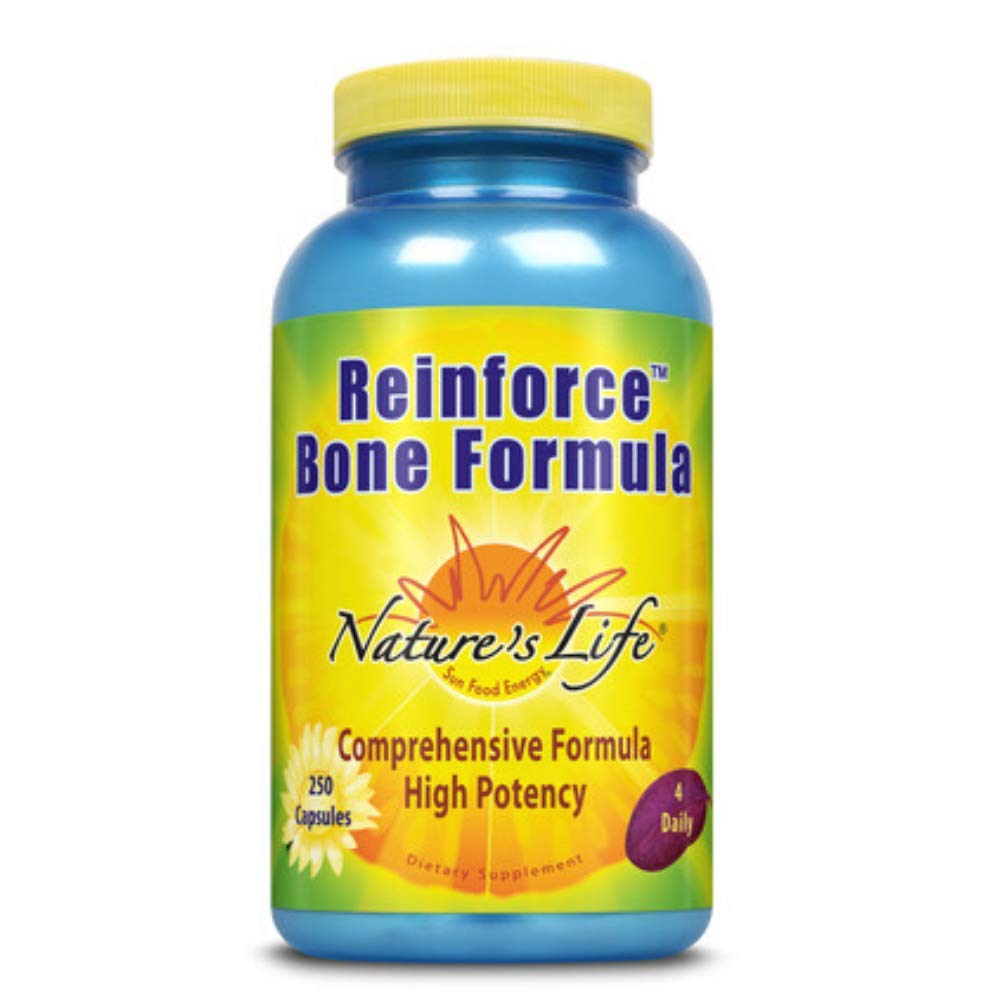 Nature's Life Reinforce Bone Formula bottle, 250 count
