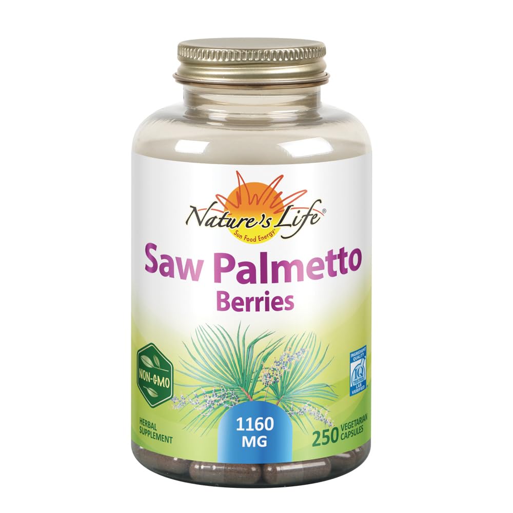 Nature's Life Saw Palmetto Berries 1160 mg bottle front view
