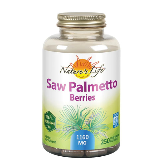Nature's Life Saw Palmetto Berries 1160 mg bottle front view