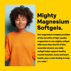 Ingredients panel for Nature's Life SoftMag 500 mg Magnesium Complex