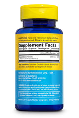Close-up of Nature's Life Vitamin A 10,000 IU bottle label
