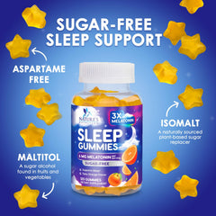 Nature's Nutrition melatonin sleep gummies product shot