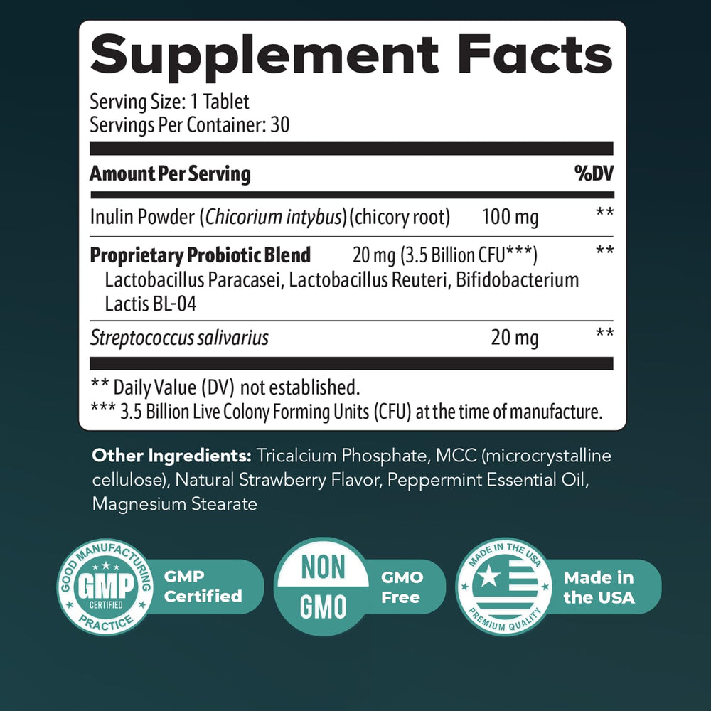 Inulin powder and probiotic ingredients illustration for Synaptigen