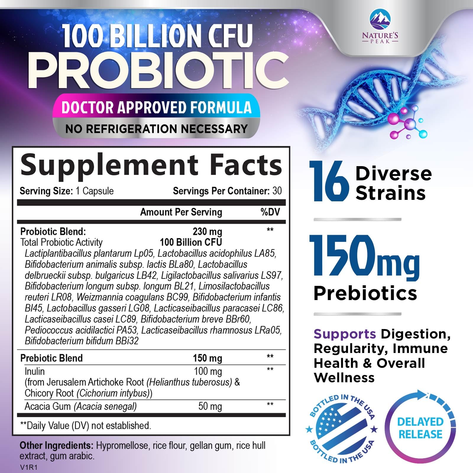 Capsules for immune and digestive health support