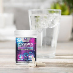 Product label showing ingredients and CFU