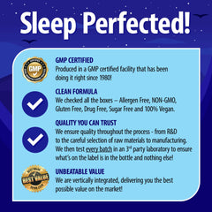 Value-size bottle packaging for Nature's Perfect Night Melatonin