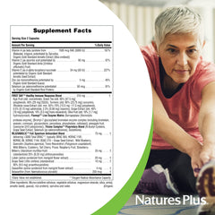 Antioxidant blend including grape seed, bilberry and blueberry