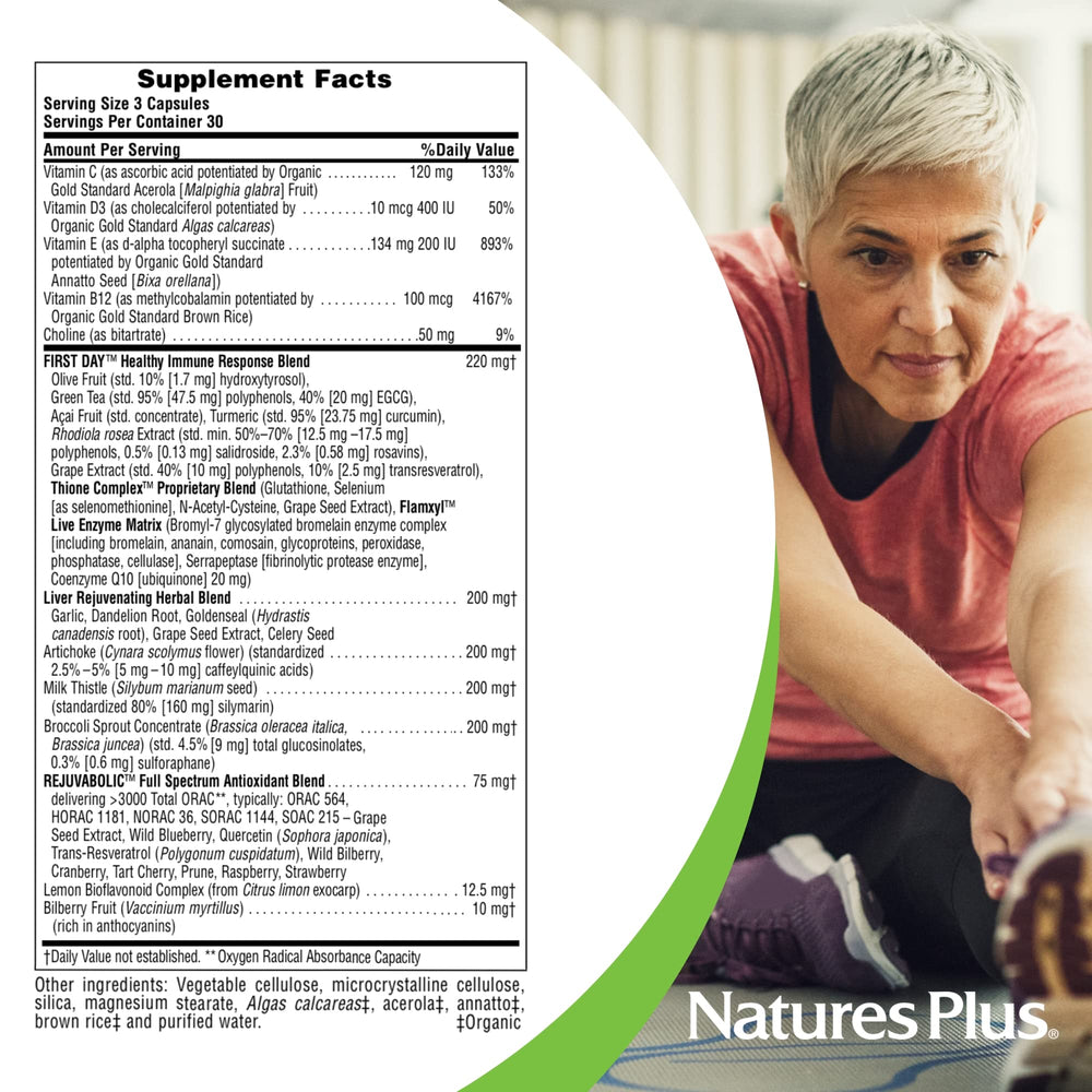 Vitamin C, D3, E, and B12 included in AgeLoss Liver Support