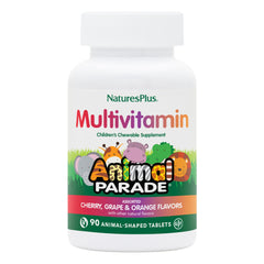 Natures Plus Animal Parade 90 chewable multivitamin tablets in animal shapes