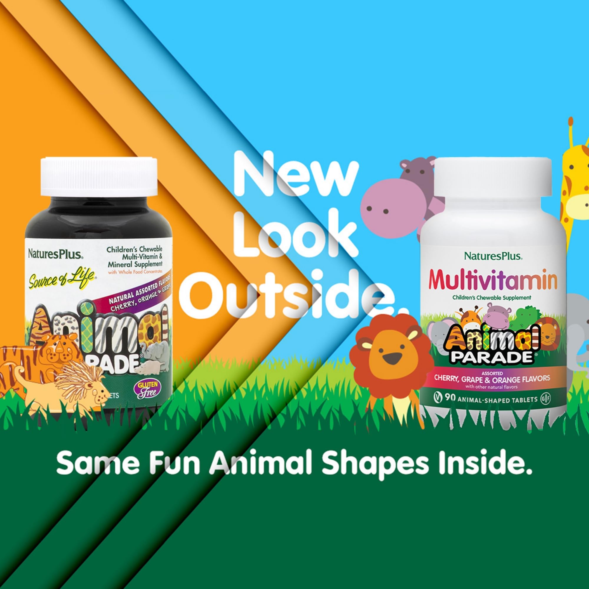 Bottle of Animal Parade kids multivitamin