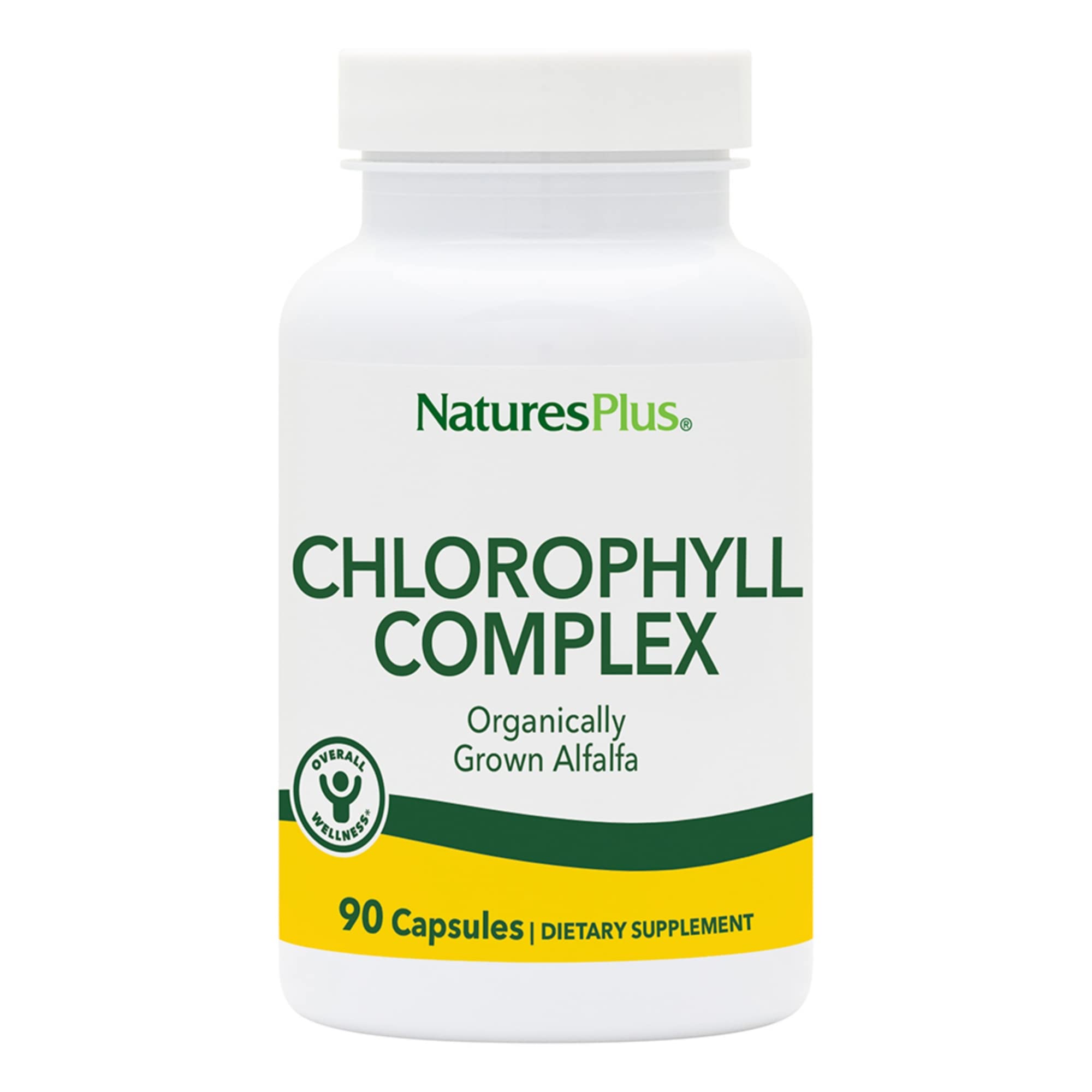 Hero image: Natures Plus Chlorophyll Complex bottle with 90 capsules