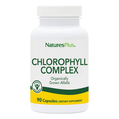 Hero image: Natures Plus Chlorophyll Complex bottle with 90 capsules
