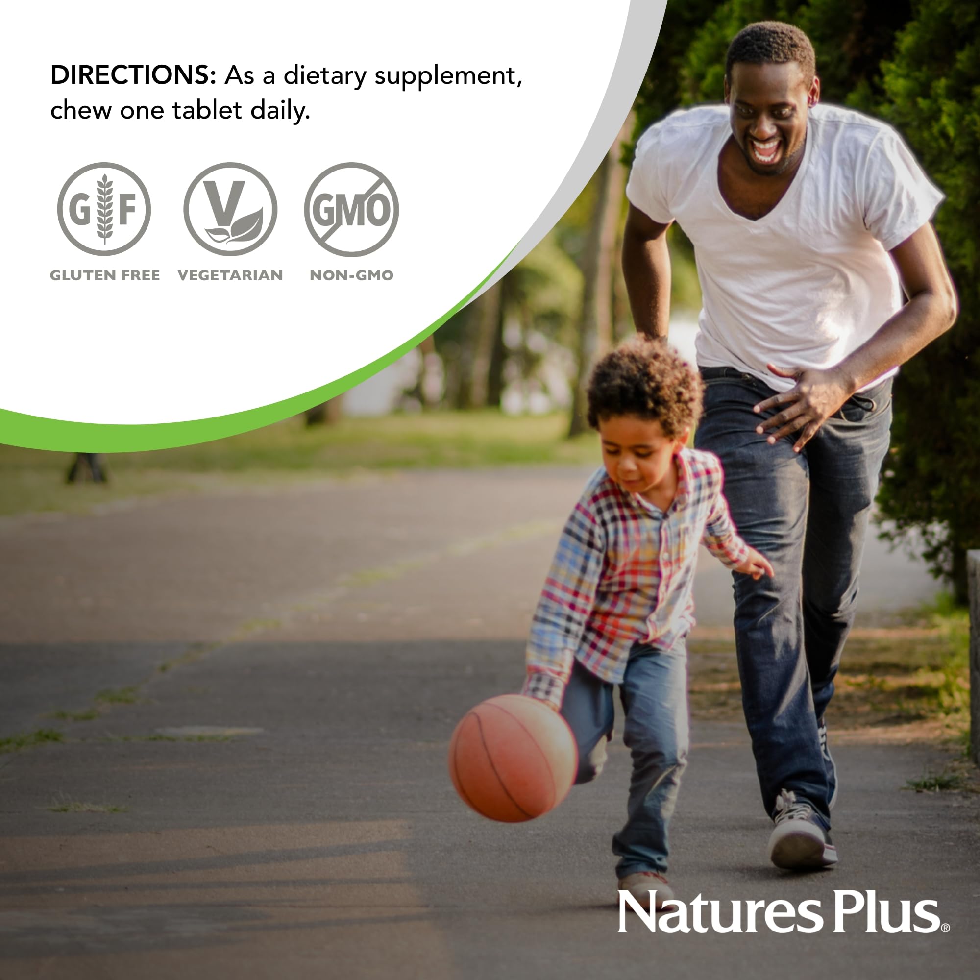 Serving size and nutrition information graphic for D & K Complex