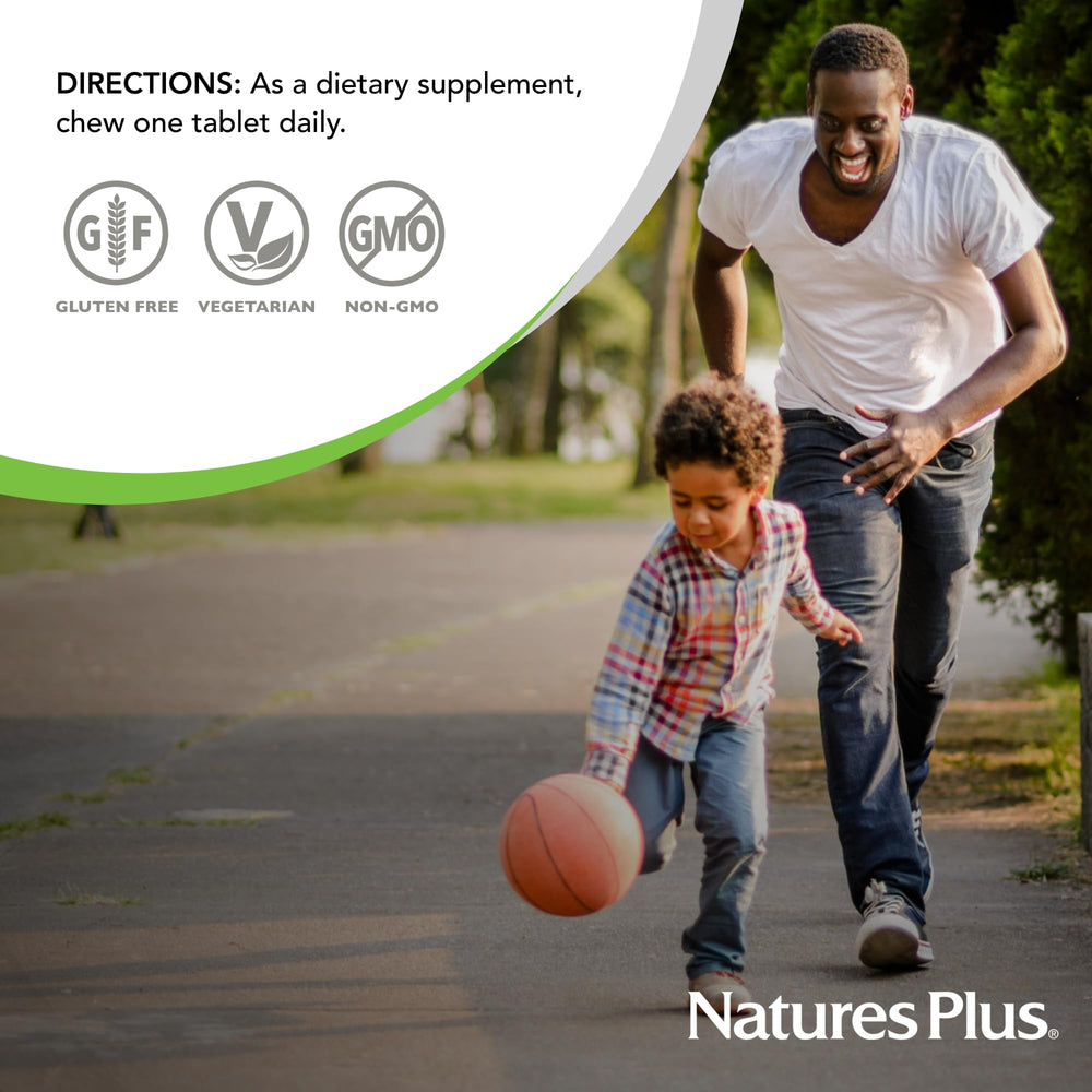 Serving size and nutrition information graphic for D & K Complex