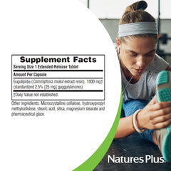 Cholesterol support herbal supplement Gugulipid 1000 mg