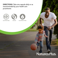 Natures Plus Herbal Actives Turmeric packaging and label