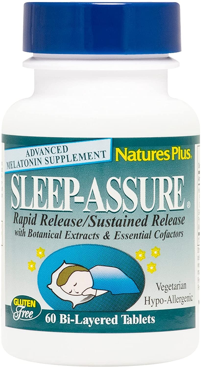 Natures Plus Melatonin 3 mg bi-layered tablets in bottle